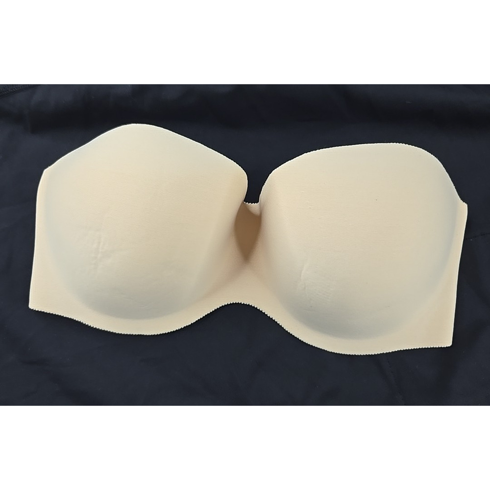 Felina Bra Nude Beige Tan Strapless Style 6202 Nylon Spandex Summer 32C
